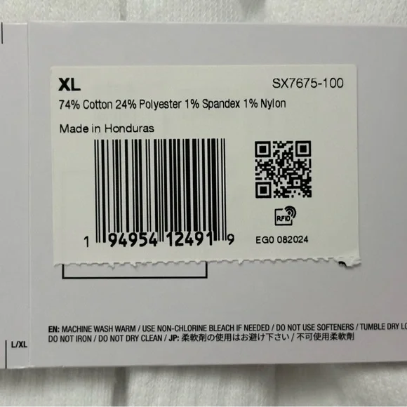 Nike everyday cotton cushioned no show ankle socks 12 pairs white black S M L XL - Picture 15 of 15